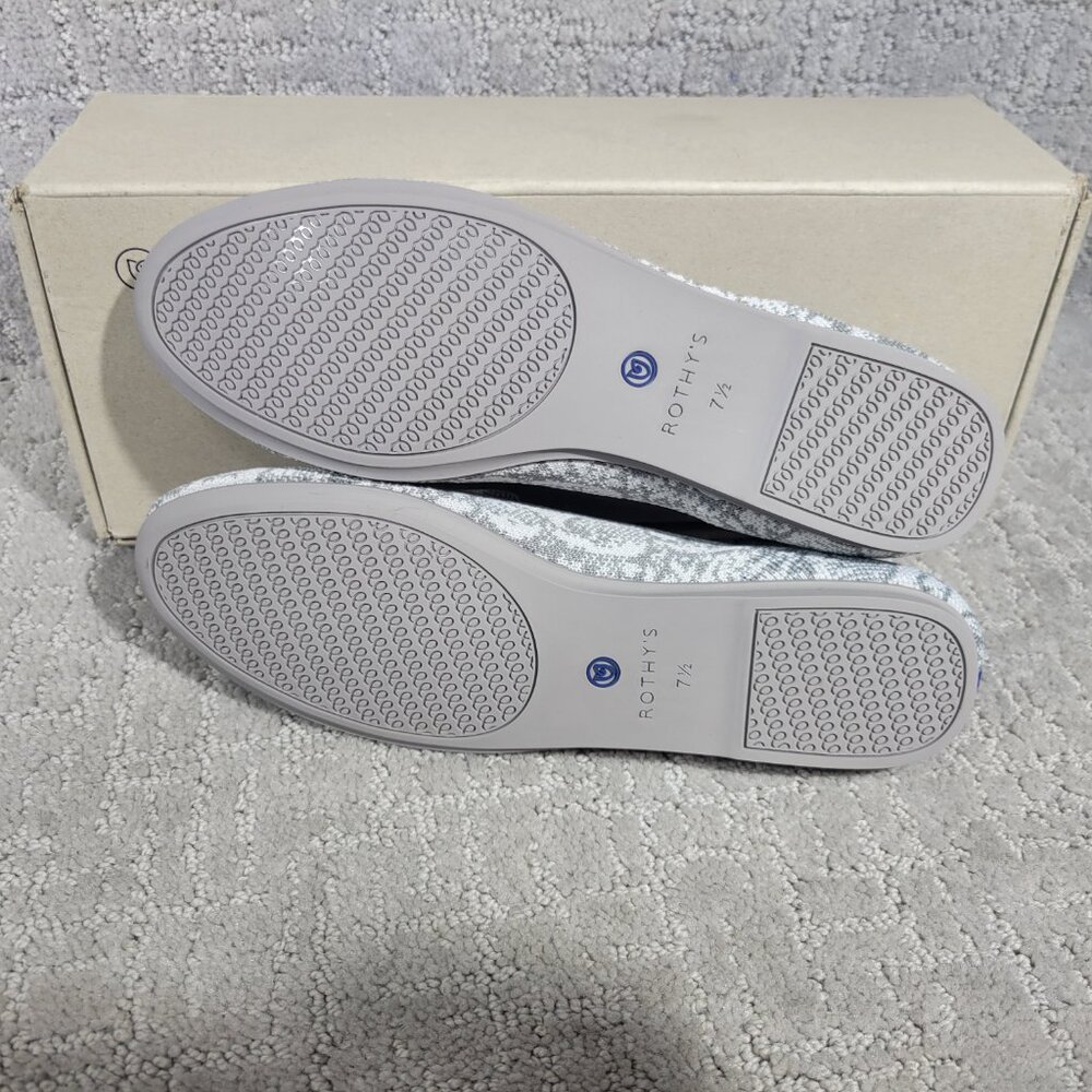 Rothy's The Loafer Ivory Grey Snake Women Size 7, 7.5, 8, 8.5, 9.5, 10, 11, 11.5 - Picture 5 of 11